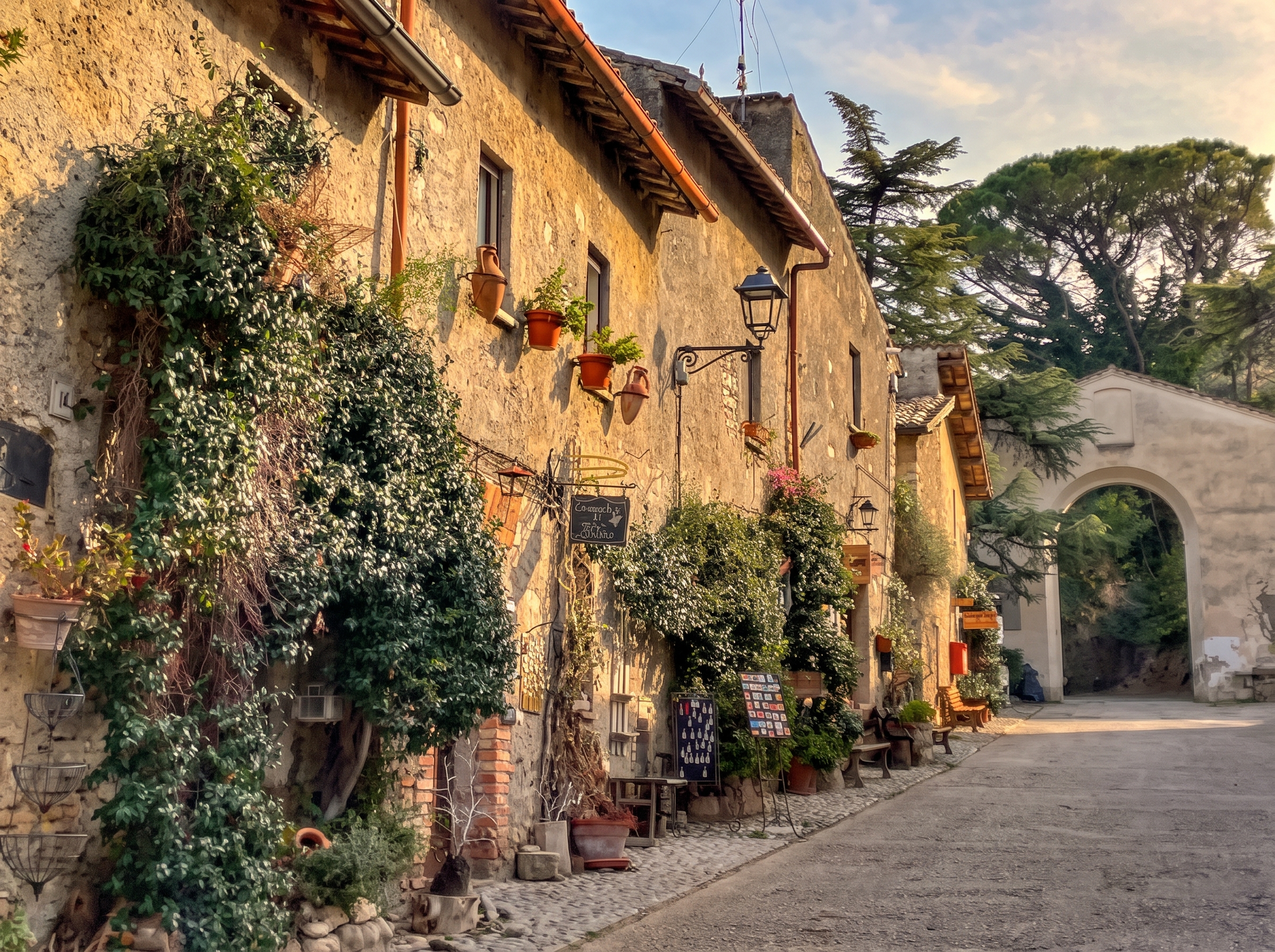 Vicolo medievale di un borgo sabino